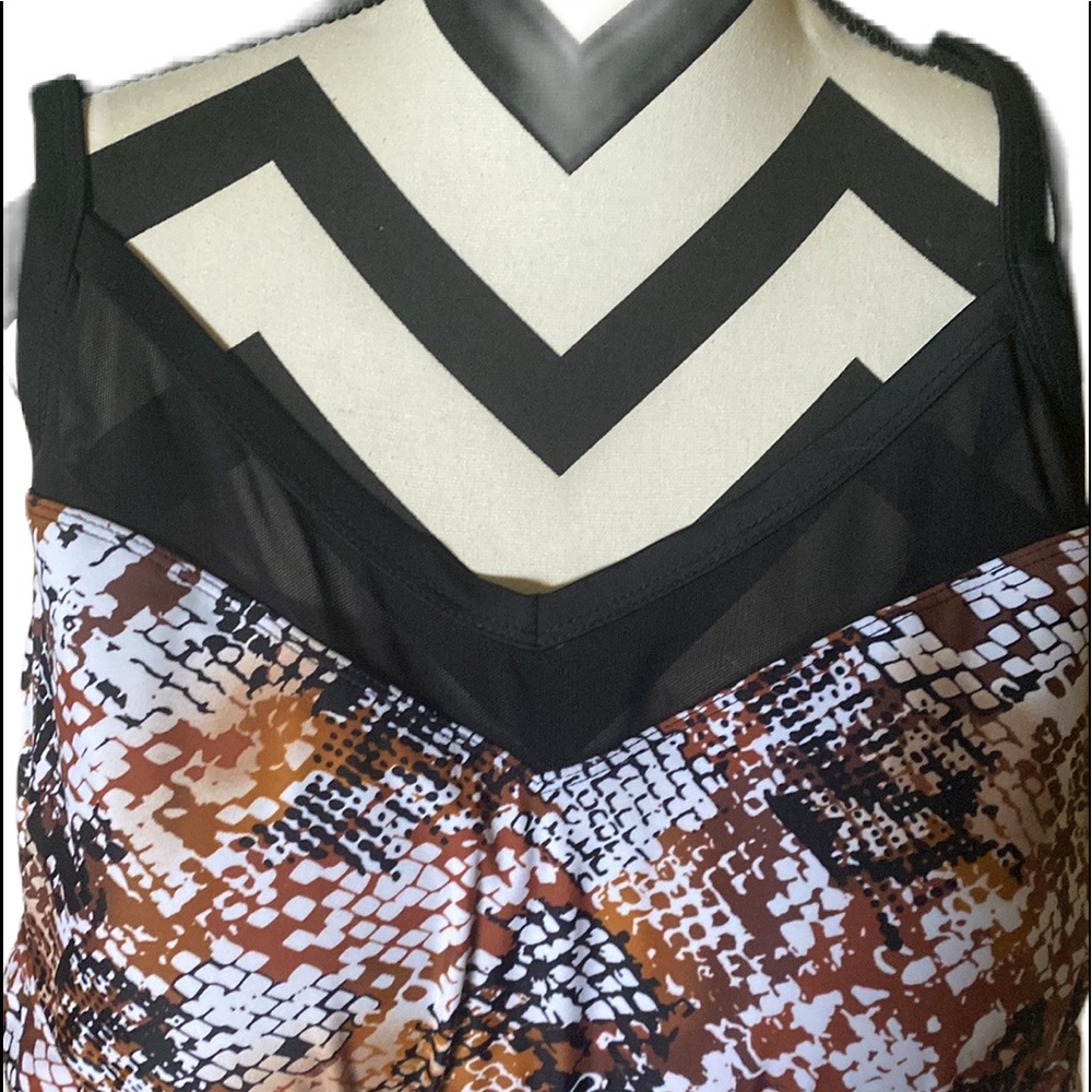 {NWOT} ~ sheer top - one piece - like an animal print - Picture 3 of 6
